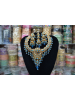 One Carat Gold Turquoise Blue Jewelry Set