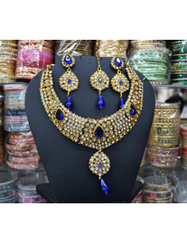 Royal Blue Kundan