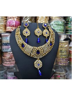 Royal Blue Kundan