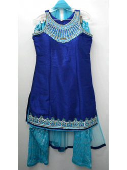 Royal Blue Raw Silk