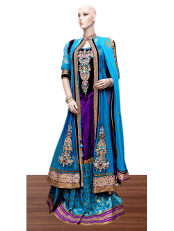Raw Silk Lahenga with Jacket